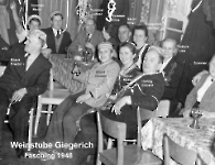 Weinstube Giegerich Fastnacht 1949